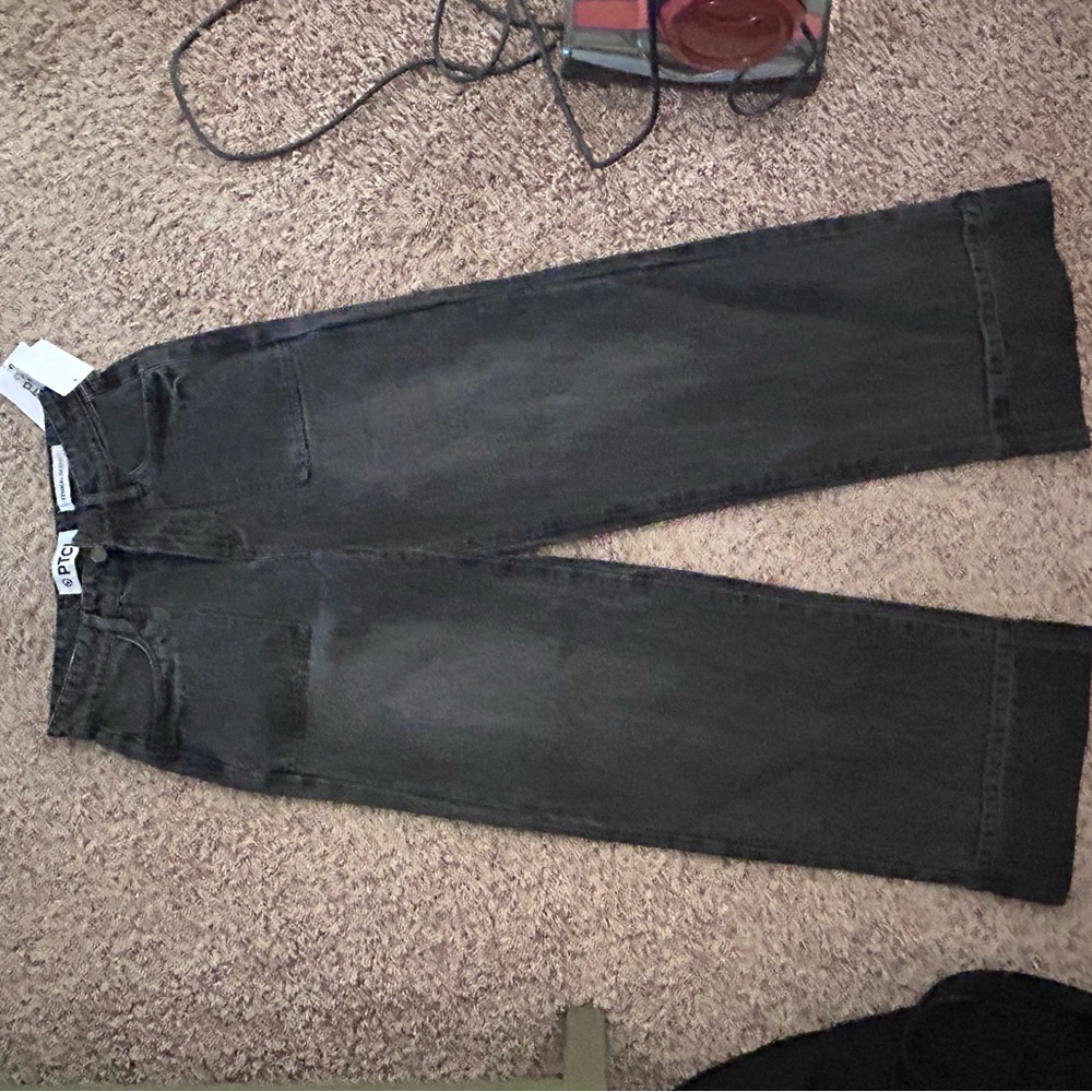 High-Rise Wide-Leg Women's Jeans in Black